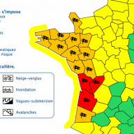 Tempête dans le sud ouest de la France Février 2017
