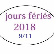 Liste des jours fériés 2018 en France