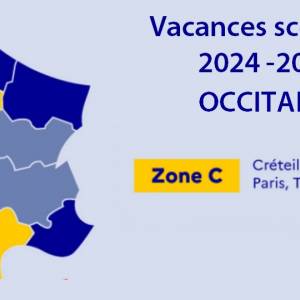Dates des vacances scolaires 2024 -2025 en Occitanie