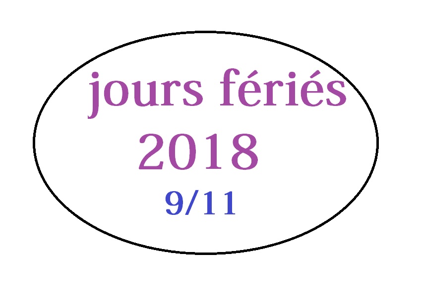 Quels sont les ponts en 2018