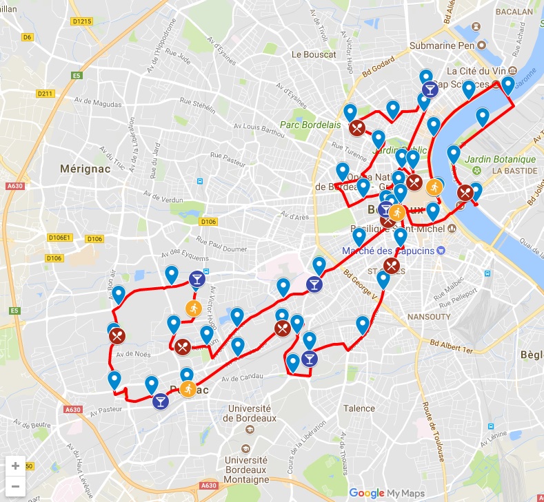 Le parcours du Marathon de Bordeaux 2018